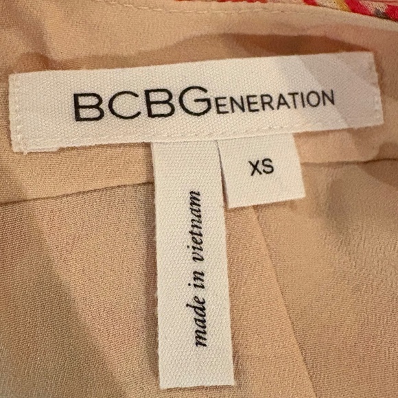 BCBGeneration Floral Asymmetrical Dress - Pink and White - Picture 8 of 9